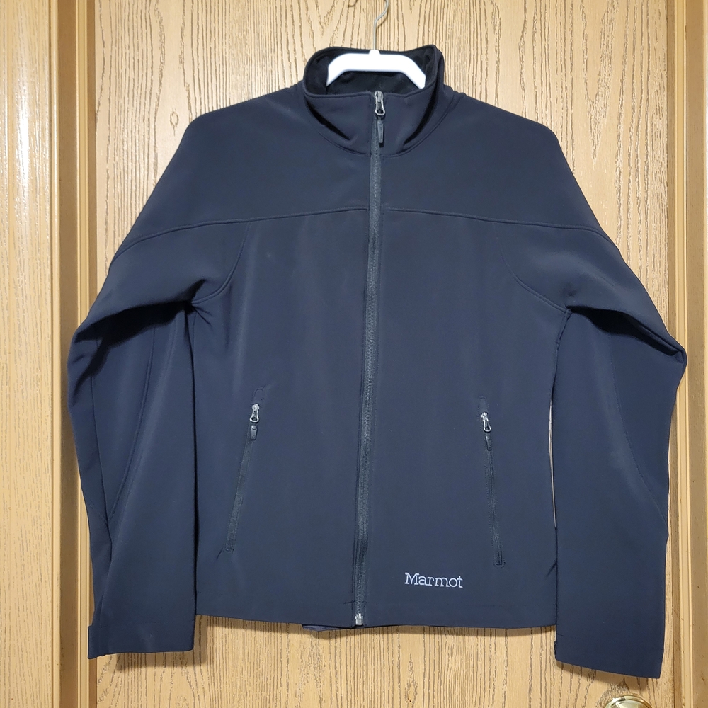 Marmot Softshell Women's Jacket Size M Full Zip Long Sleeve Black Jacket